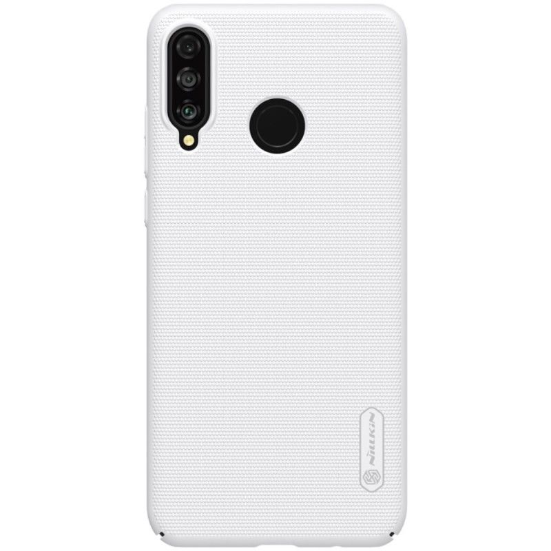 Etui Huawei P30 Lite Czarny Sztywny Matowy Nillkin