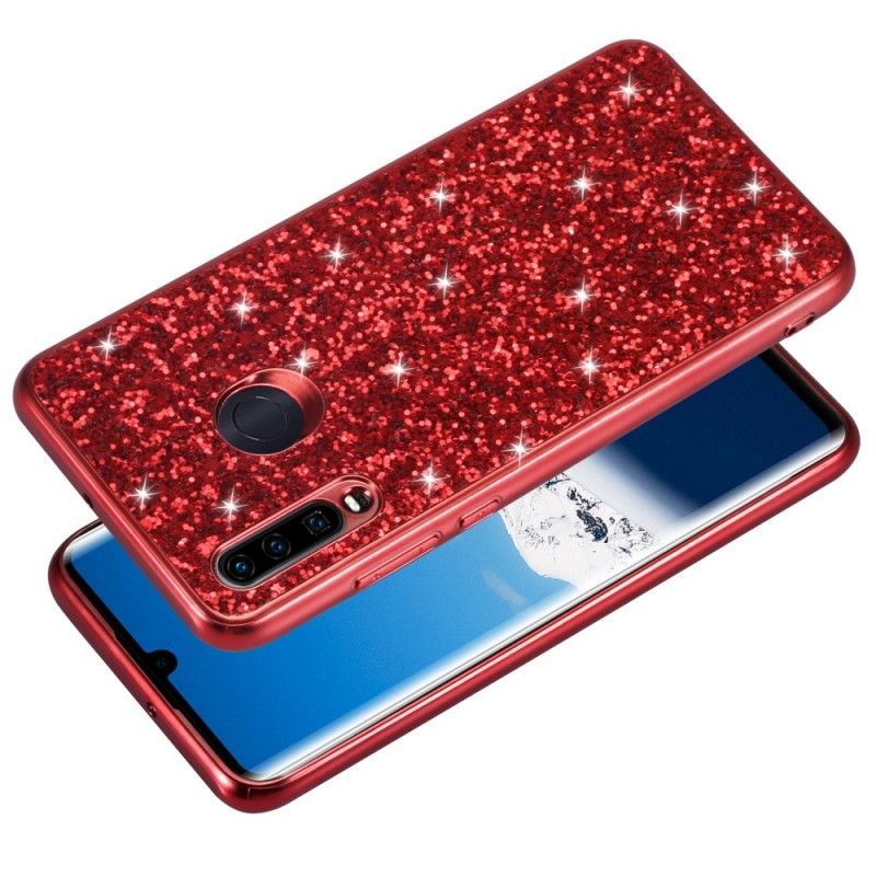 Etui Huawei P30 Lite Czerwony Czarny Jestem Blaskiem