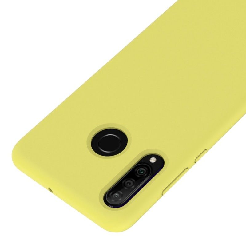 Etui Huawei P30 Lite Czerwony Czarny Płyn Silikonowy