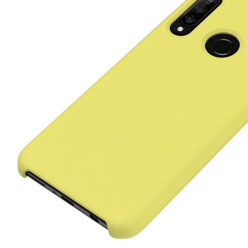 Etui Huawei P30 Lite Czerwony Czarny Płyn Silikonowy