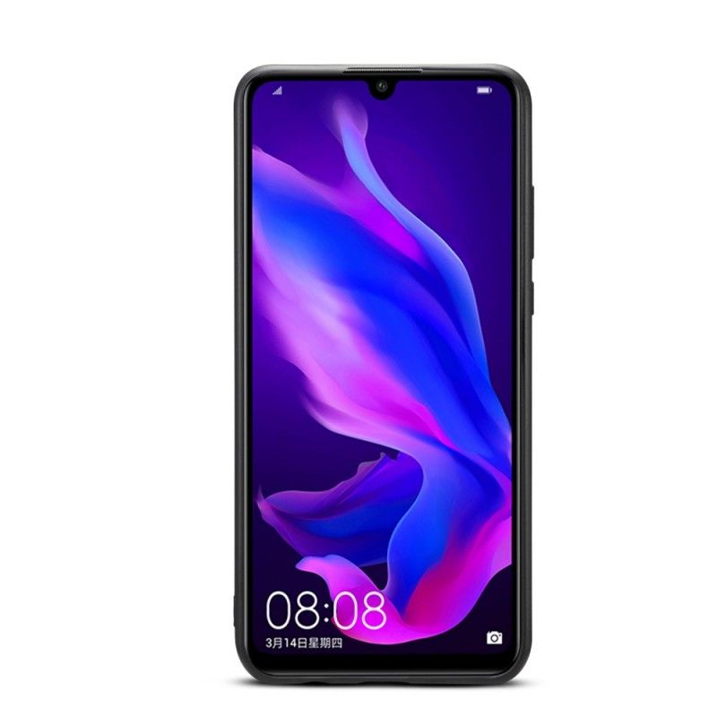 Etui Huawei P30 Lite Czerwony Szary Charakterystyczny Uchwyt Na Kartę