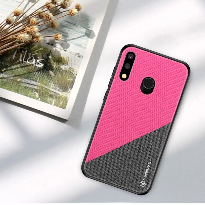 Etui Huawei P30 Lite Magenta Czarny Seria Honorowa Pinwuyo