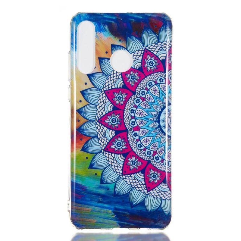 Etui Huawei P30 Lite Mandala W Kolorze Fluorescencyjnym Etui Ochronne