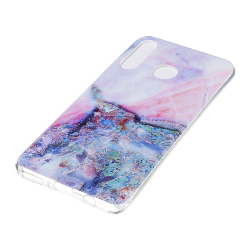 Etui Huawei P30 Lite Wielokolorowy Marmur Etui Ochronne