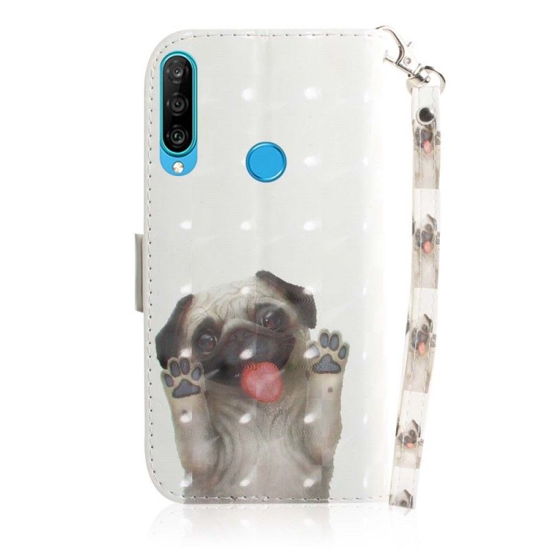 Obudowa Huawei P30 Lite Etui na Telefon Kocham Mojego Psa Ze Stringami