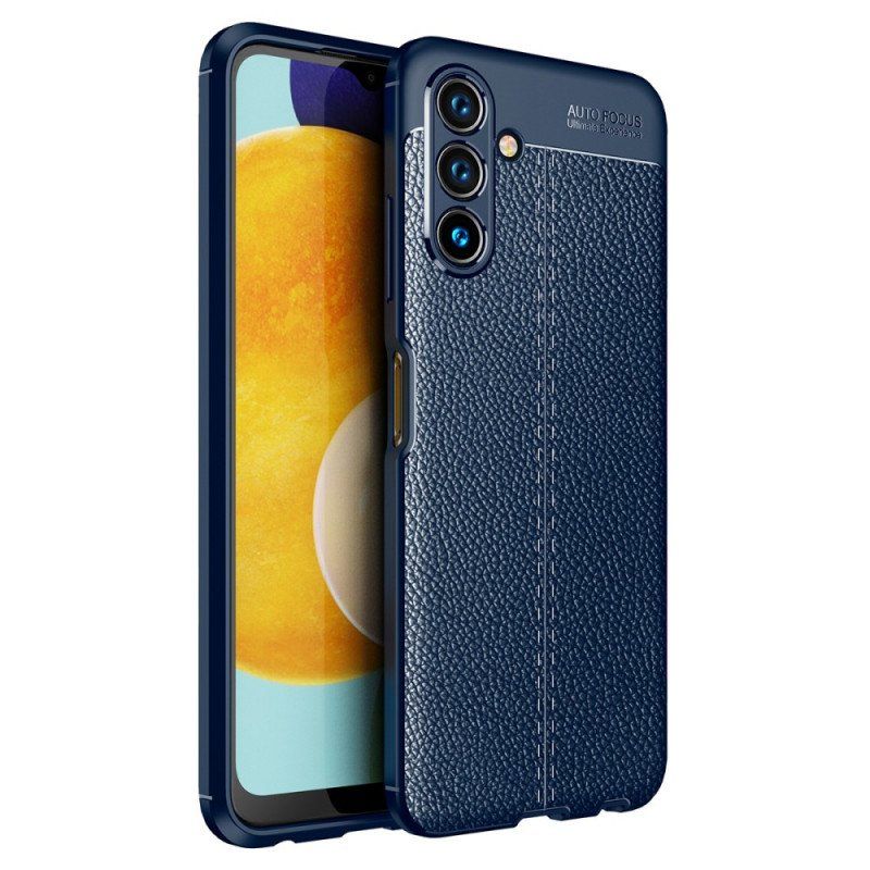 Etui do Samsung Galaxy A13 5G / A04s Efekt Skóry Liczi Z Podwójną Linią