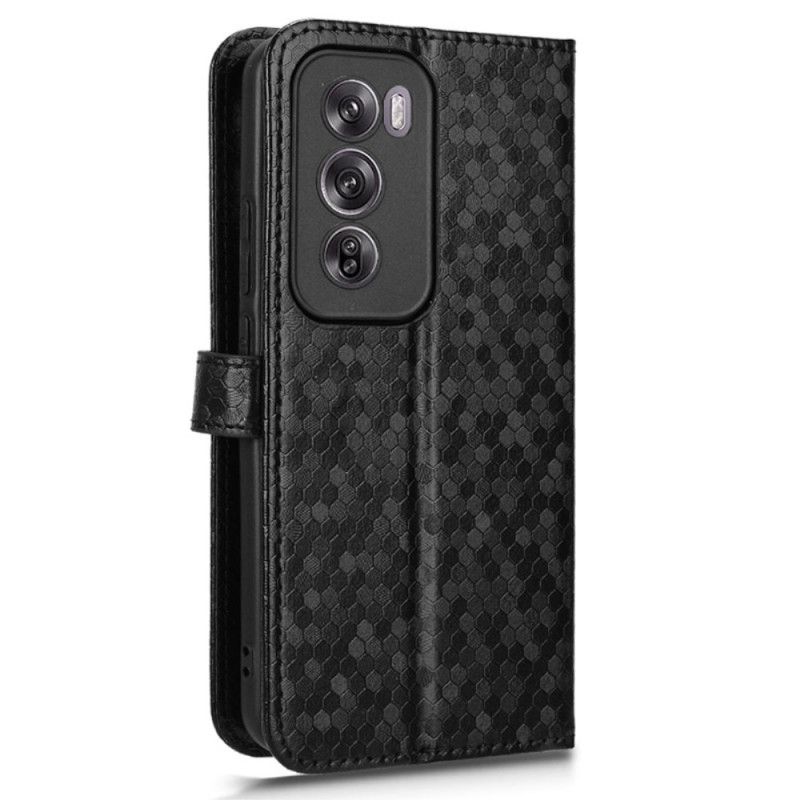 Etui Folio Oppo Reno 12 5g Błyszczące Punkty Etui Ochronne