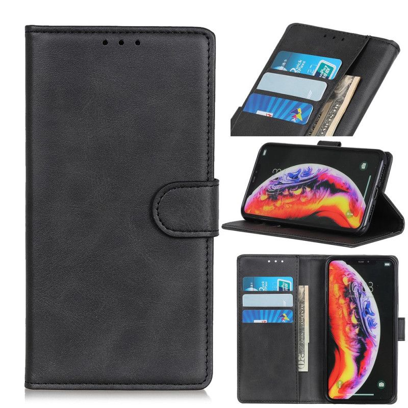 Etui Folio Samsung Galaxy S10 5G Efekt Skóry Matowej Retro Etui Ochronne