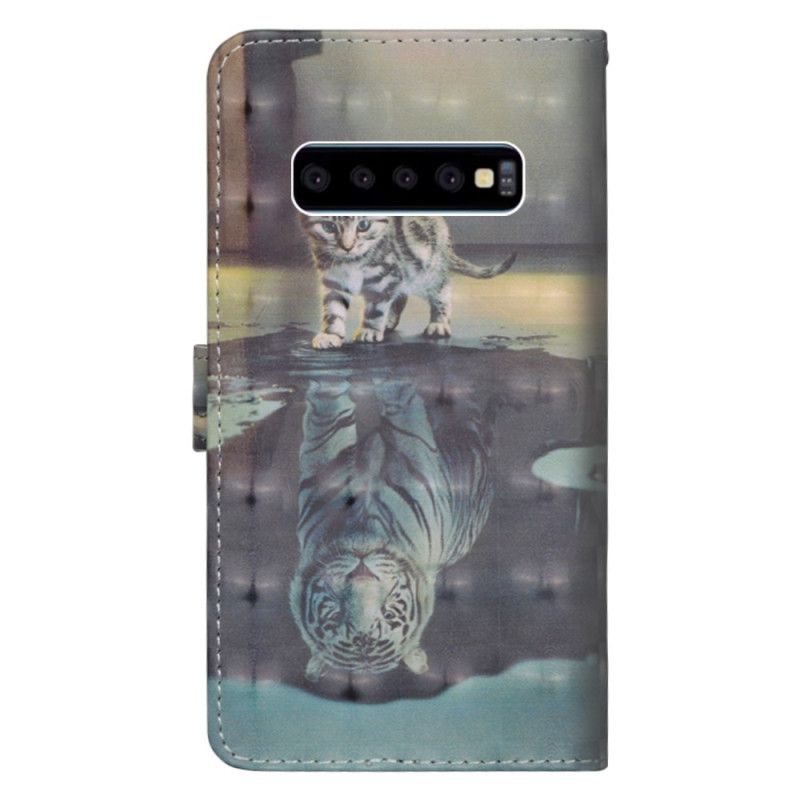 Etui Folio Samsung Galaxy S10 5G Ernest Tygrys Etui Ochronne