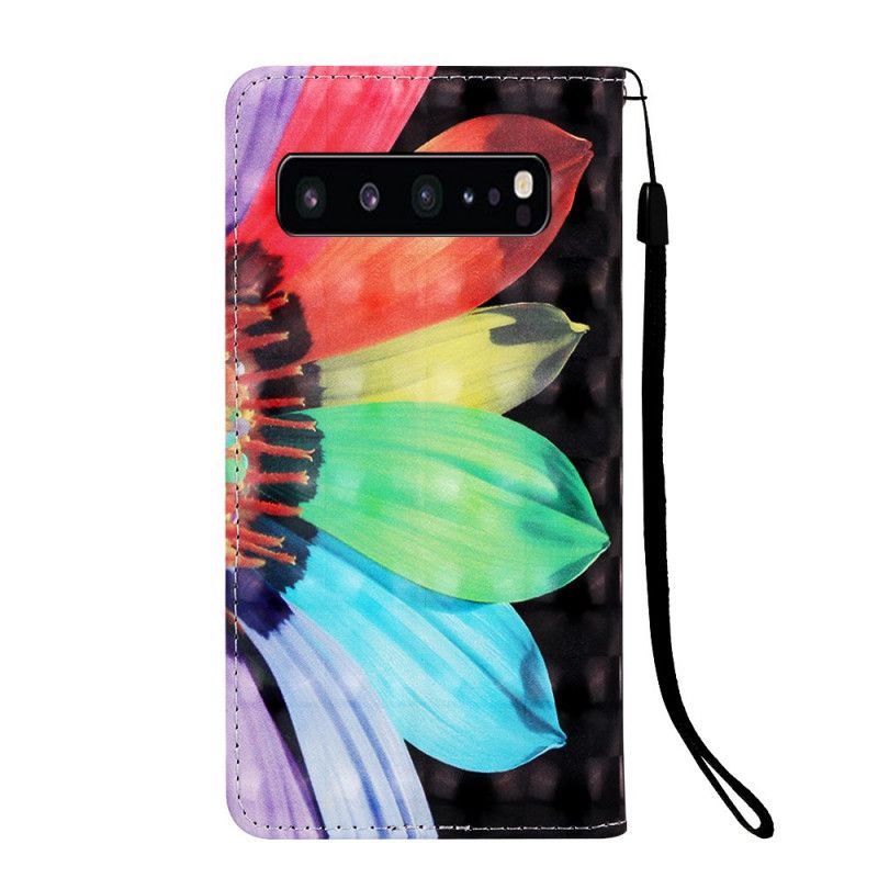 Etui Folio Samsung Galaxy S10 5G Intensywny Kwiat Akwareli