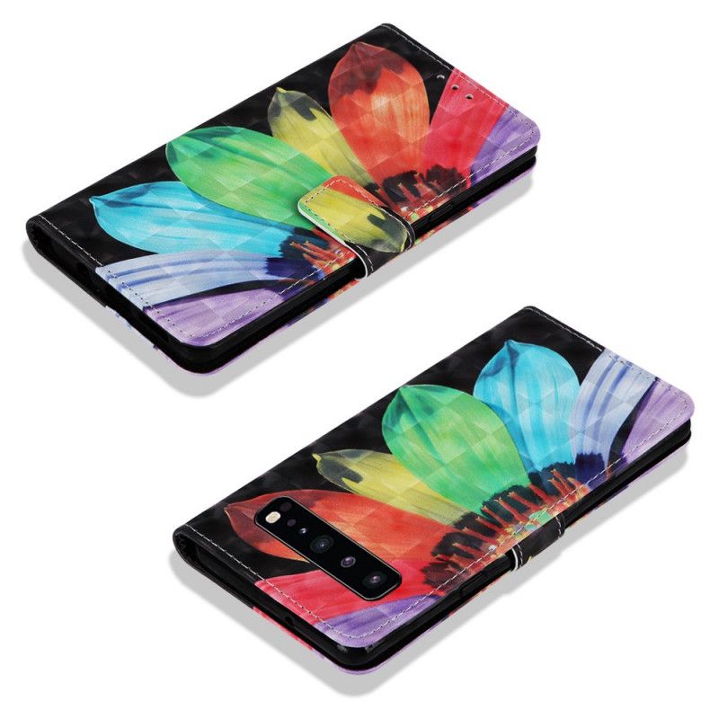 Etui Folio Samsung Galaxy S10 5G Intensywny Kwiat Akwareli