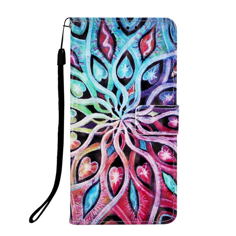 Etui Folio Samsung Galaxy S10 5G Kolorowa Roślina Etui Ochronne