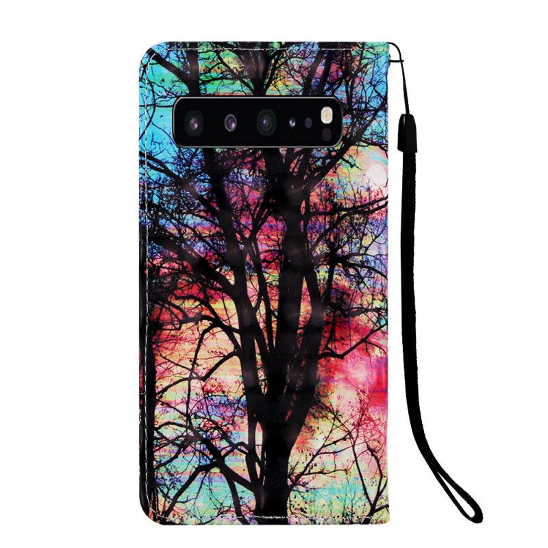 Etui Folio Samsung Galaxy S10 5G Kolorowy Las Etui Ochronne