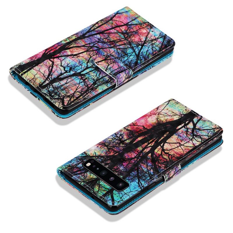 Etui Folio Samsung Galaxy S10 5G Kolorowy Las Etui Ochronne