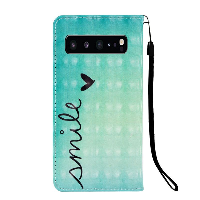 Etui Folio Samsung Galaxy S10 5G Uśmiech Etui Ochronne