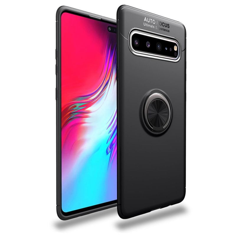 Etui Samsung Galaxy S10 5G Czerwony Czarny Pierścień Obrotowy Lenuo