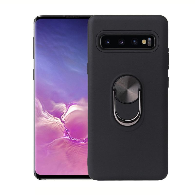 Etui Samsung Galaxy S10 5G Czerwony Czarny Zdejmowany Z Pierścieniem Podtrzymującym