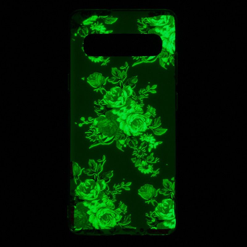 Etui Samsung Galaxy S10 5G Fluorescencyjne Kwiaty Wolności