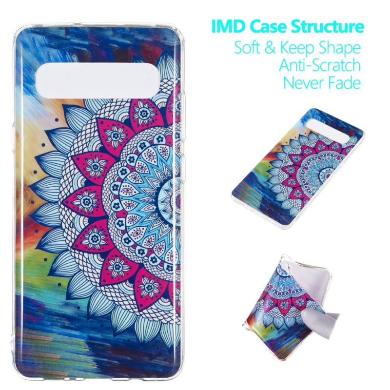 Etui Samsung Galaxy S10 5G Mandala W Kolorze Fluorescencyjnym Etui Ochronne