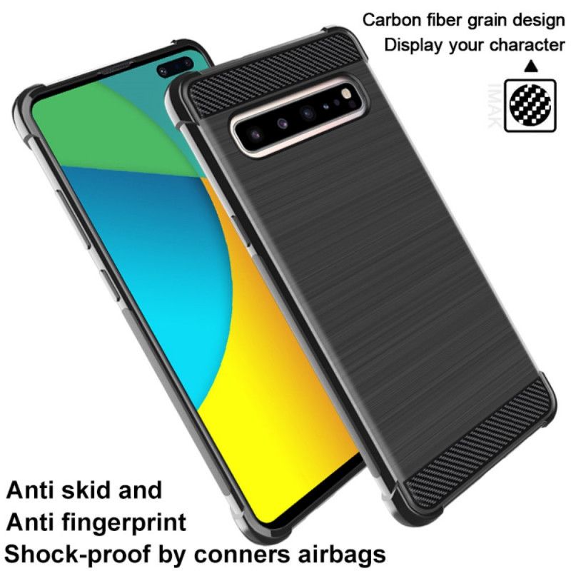 Etui Samsung Galaxy S10 5G Szczotkowane Włókno Węglowe Imak Etui Ochronne