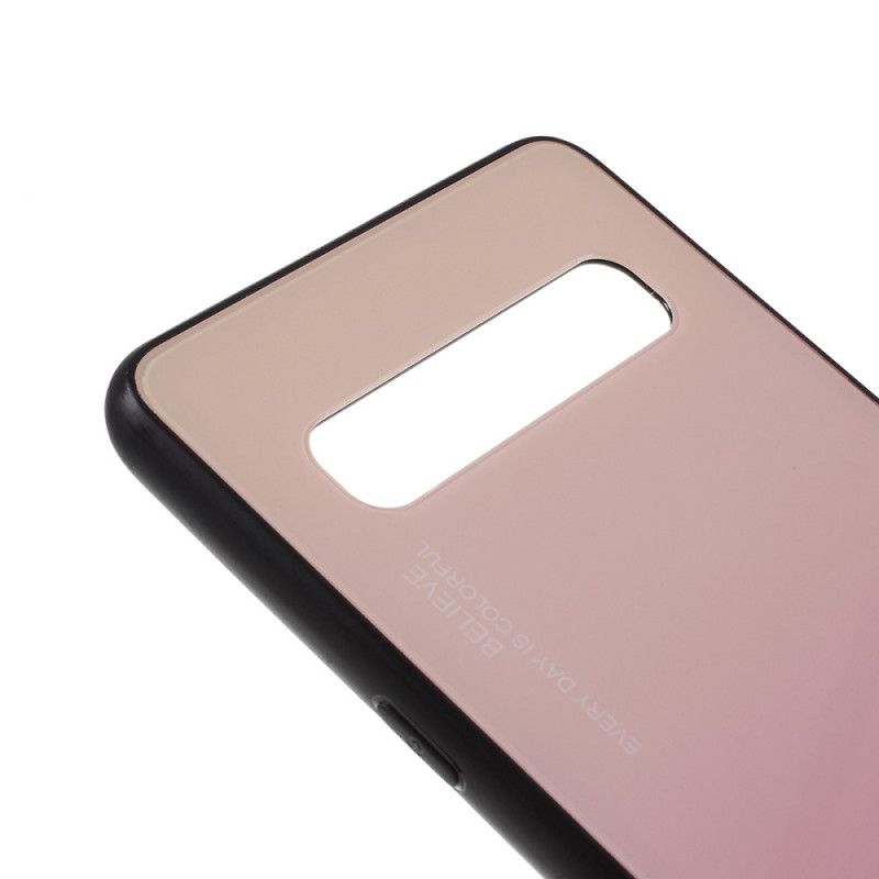 Futerały Samsung Galaxy S10 5G Magenta Czerwony Bądź Sobą Ze Szkła Hartowanego