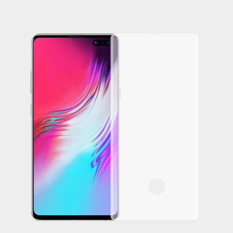 Ochrona Szkła Hartowanego Samsung Galaxy S10 5G Przezroczysty Czarny Pinwuyo