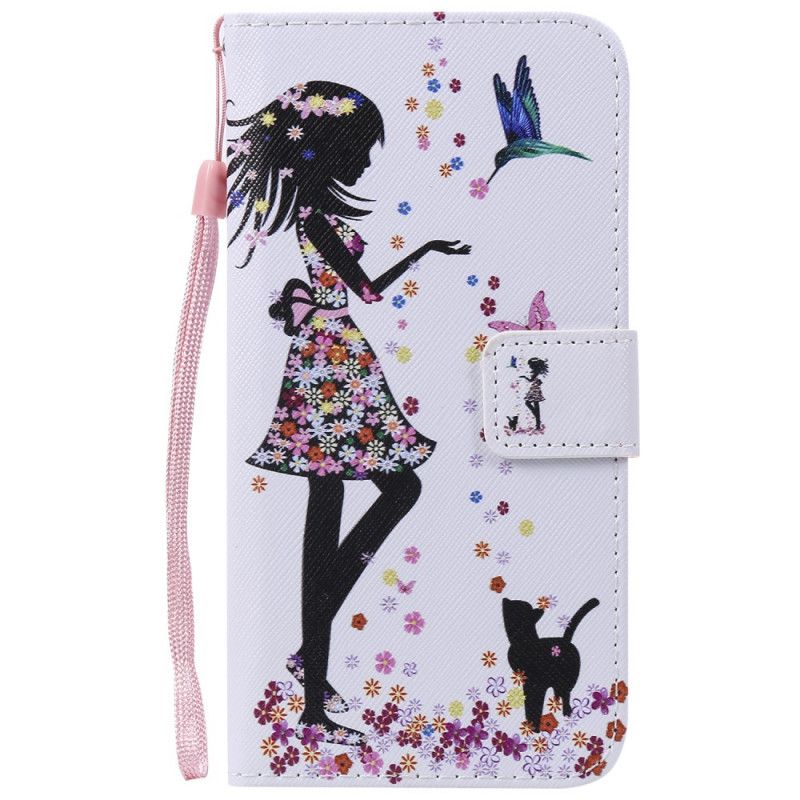 Etui Folio Honor 8A Sukienka W Kwiaty I Ptaki Etui Ochronne