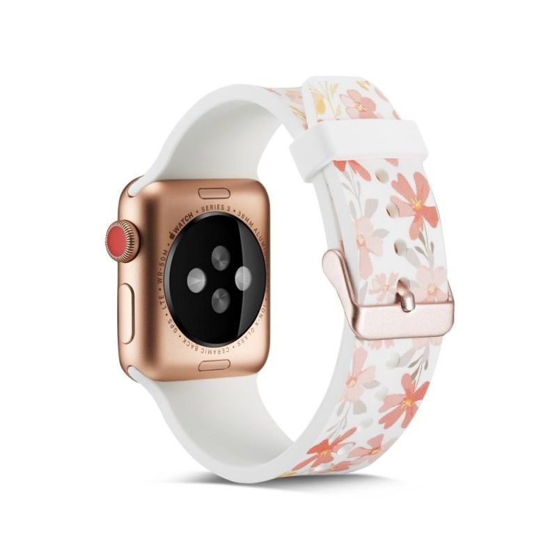 Pasek Do Zegarka Apple 40/38 Mm Eleganckie Kwiaty