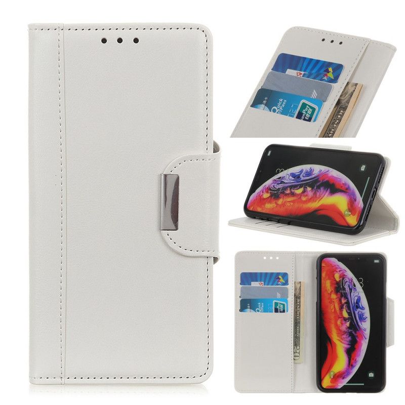 Etui Folio Xiaomi Mi A3 Eleganckie Zamknięcie Ze Sztucznej Skóry