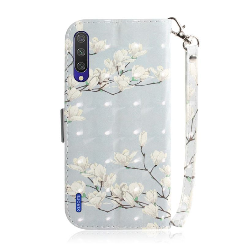 Etui Folio Xiaomi Mi A3 Kwitnące Drzewo Ze Stringami Etui Ochronne