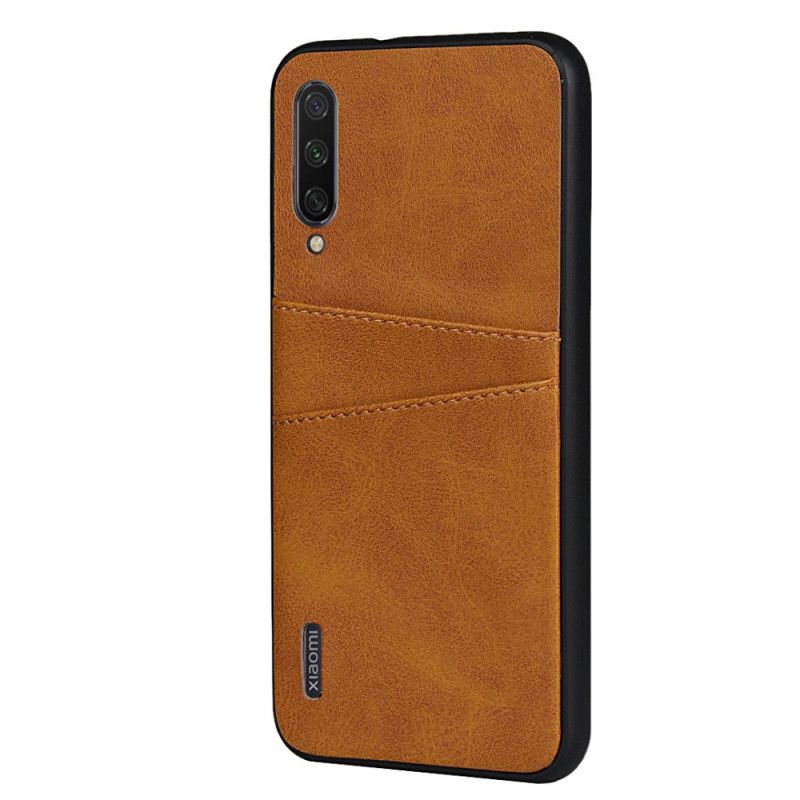 Etui Xiaomi Mi A3 Podwójne Etui Na Karty O Fakturze Skóry