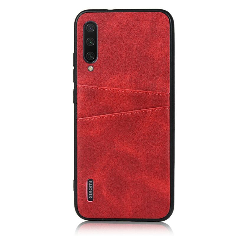 Etui Xiaomi Mi A3 Podwójne Etui Na Karty O Fakturze Skóry