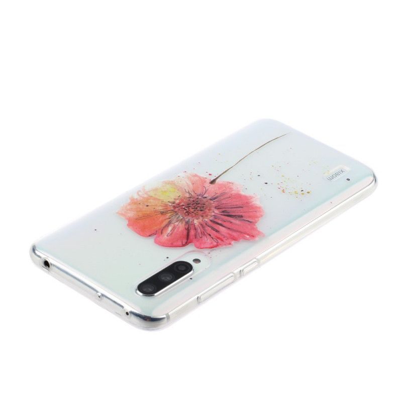 Etui Xiaomi Mi A3 Przezroczysty Mak Akwarela