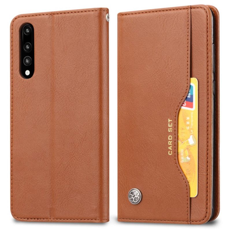 Flip Kotelot Xiaomi Mi A3 Etui Na Karty Ze Sztucznej Skóry Etui Ochronne