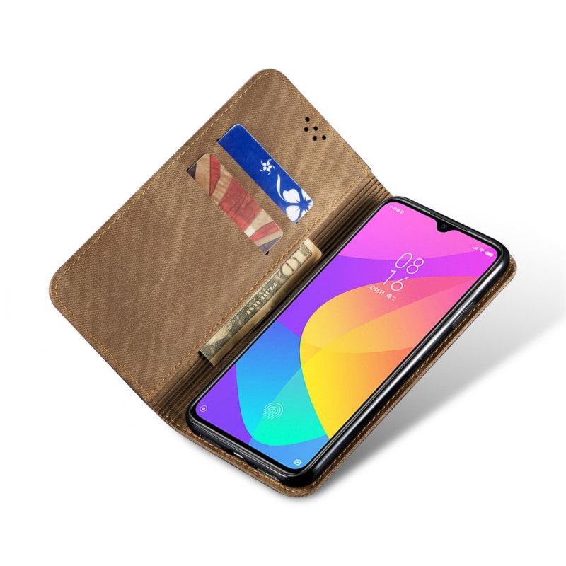 Flip Kotelot Xiaomi Mi A3 Etui na Telefon Tkanina Dżinsowa