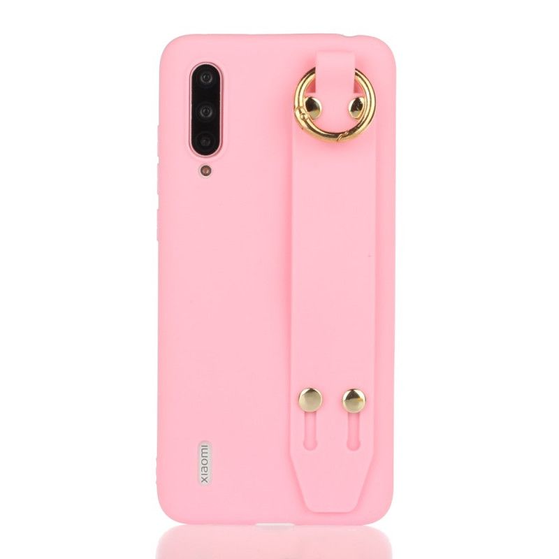 Futerały Xiaomi Mi A3 Etui na Telefon Silikon Z Paskiem Podtrzymującym