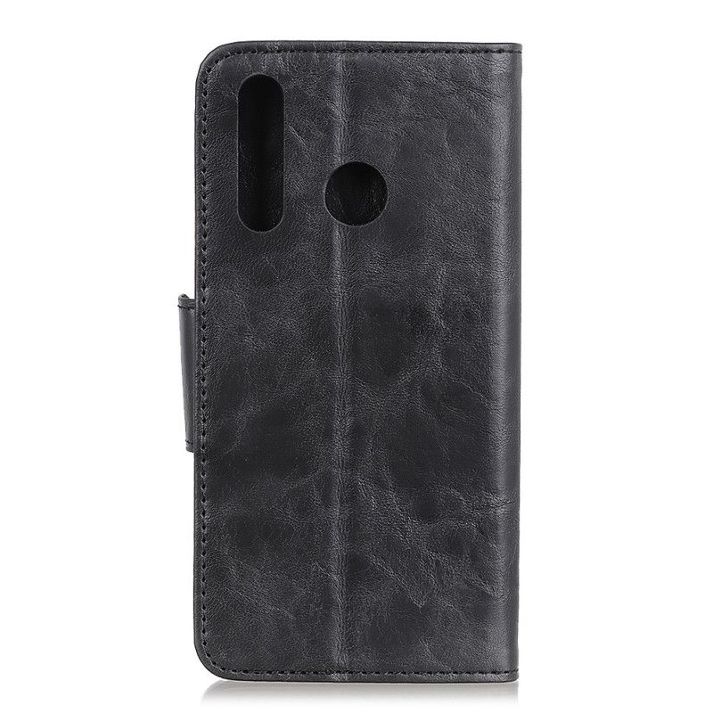 Etui Folio Samsung Galaxy A20s Czerwony Czarny Dwustronna Klapka Magnetyczna