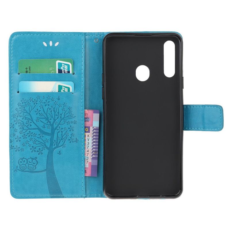 Etui Folio Samsung Galaxy A20s Czerwony Czarny Sowy Choinkowe I Rzemieślnicze Etui Ochronne