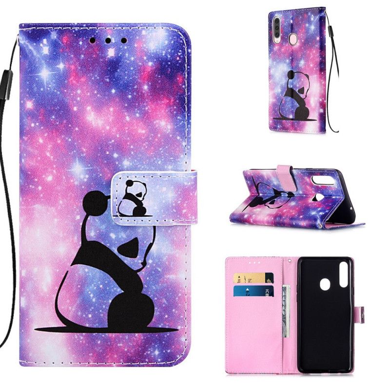 Etui Folio Samsung Galaxy A20s Galaktyczna Panda Etui Ochronne