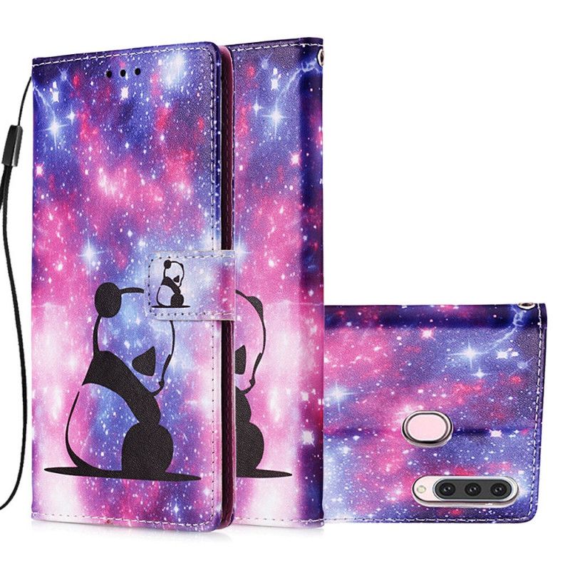 Etui Folio Samsung Galaxy A20s Galaktyczna Panda Etui Ochronne