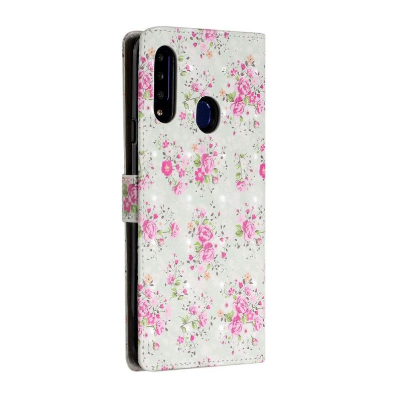 Etui Folio Samsung Galaxy A20s Kwiaty W Szaleństwie