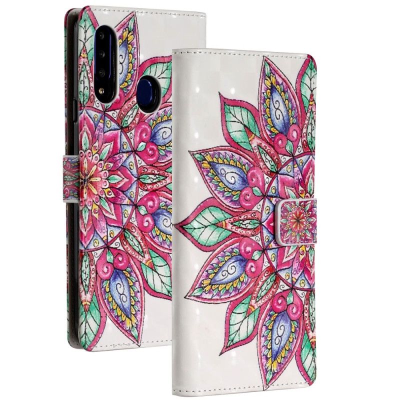 Etui Folio Samsung Galaxy A20s Narysowana Mandala Etui Ochronne