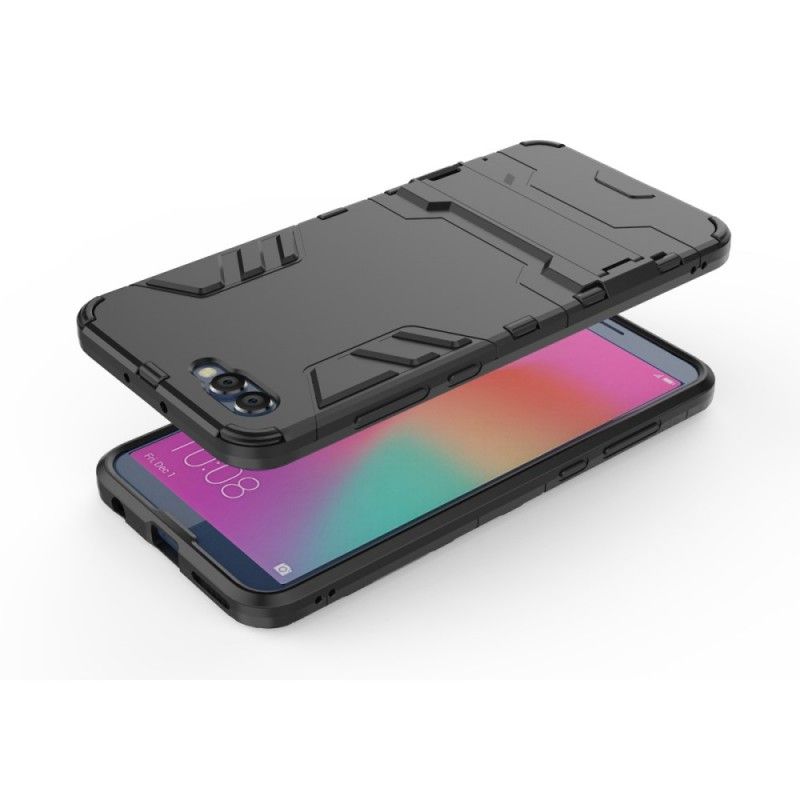 Futerały Honor View 10 Szary Czarny Etui na Telefon Ultra Odporny