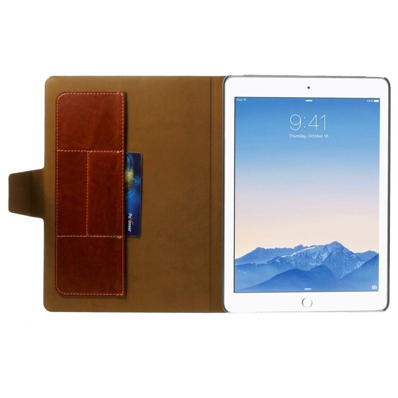 Etui Folio iPad Air / Air 2 Cyjan Fioletowy Imitacja Skóry Etui Ochronne