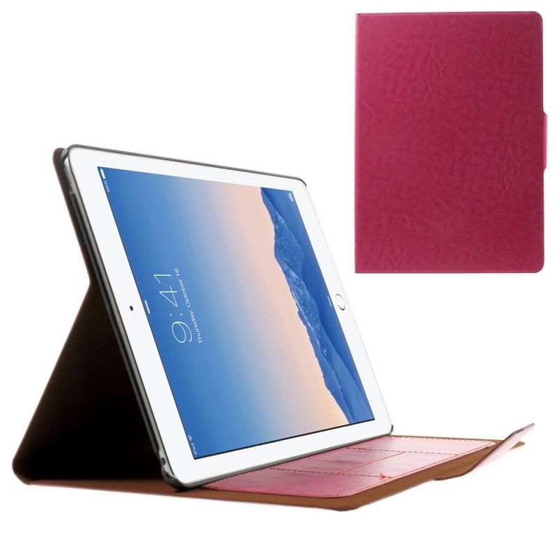 Etui Folio iPad Air / Air 2 Cyjan Fioletowy Imitacja Skóry Etui Ochronne