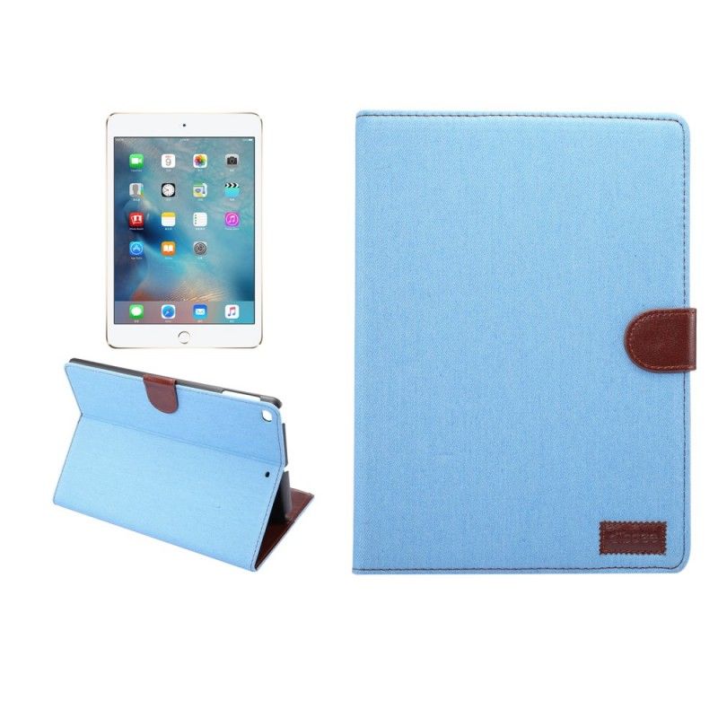 Etui Folio iPad Air / Air 2 Jasnoniebieski Ciemnoniebieski Dżinsy Dwukolorowe