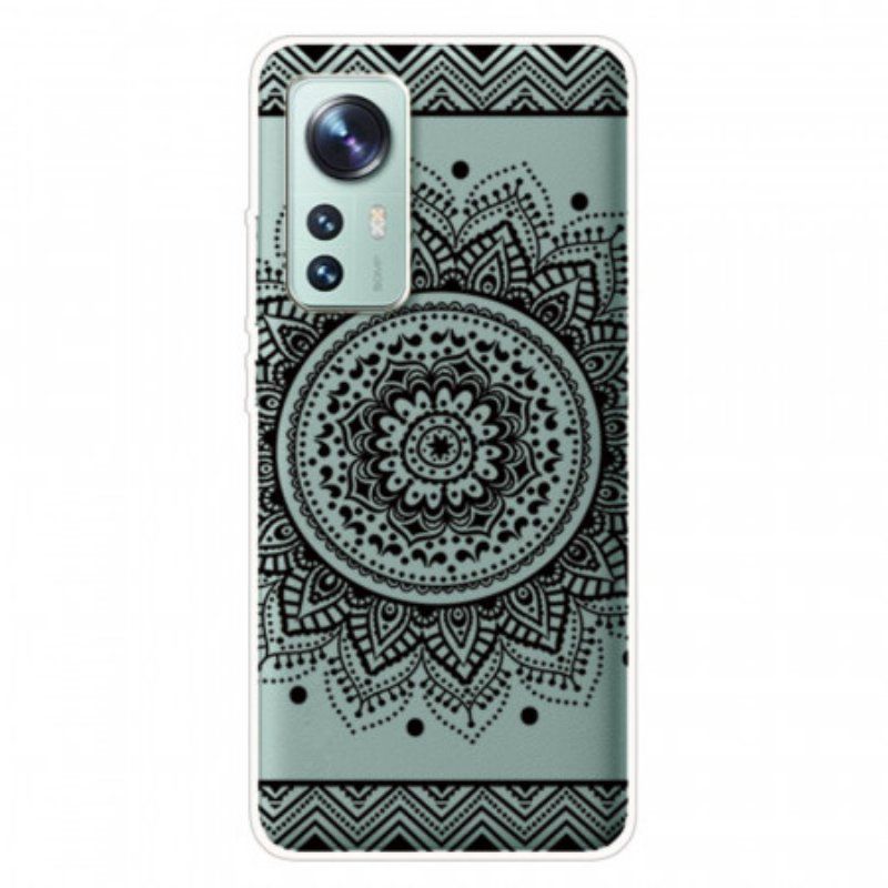 Etui do Xiaomi 12 Pro Silikonowa Mandala Czarna