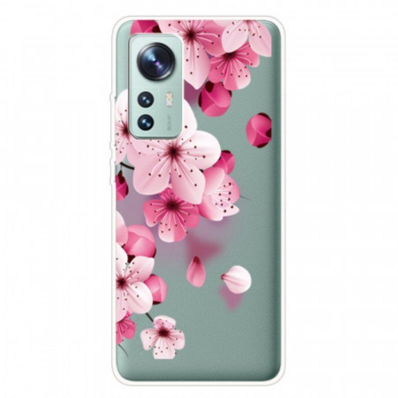 Etui do Xiaomi 12 Pro Silikonowe Kwiaty Róży