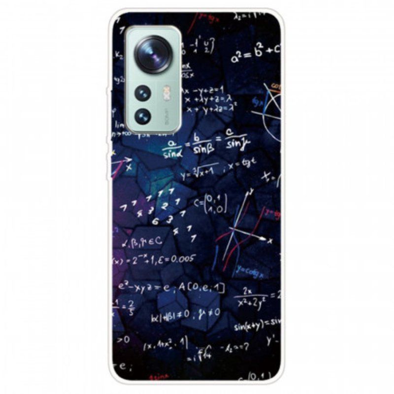 Etui do Xiaomi 12 Pro Silikonowe Obliczenia Matematyczne