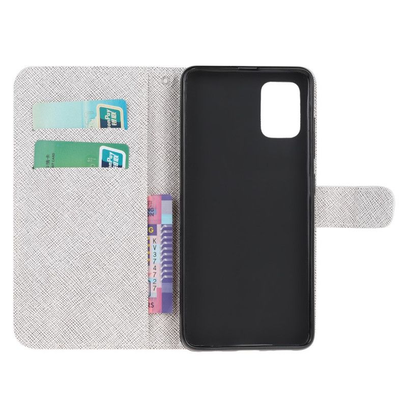 Etui Folio Samsung Galaxy A51 Księżycowe Kwiaty Ze Stringami Etui Ochronne